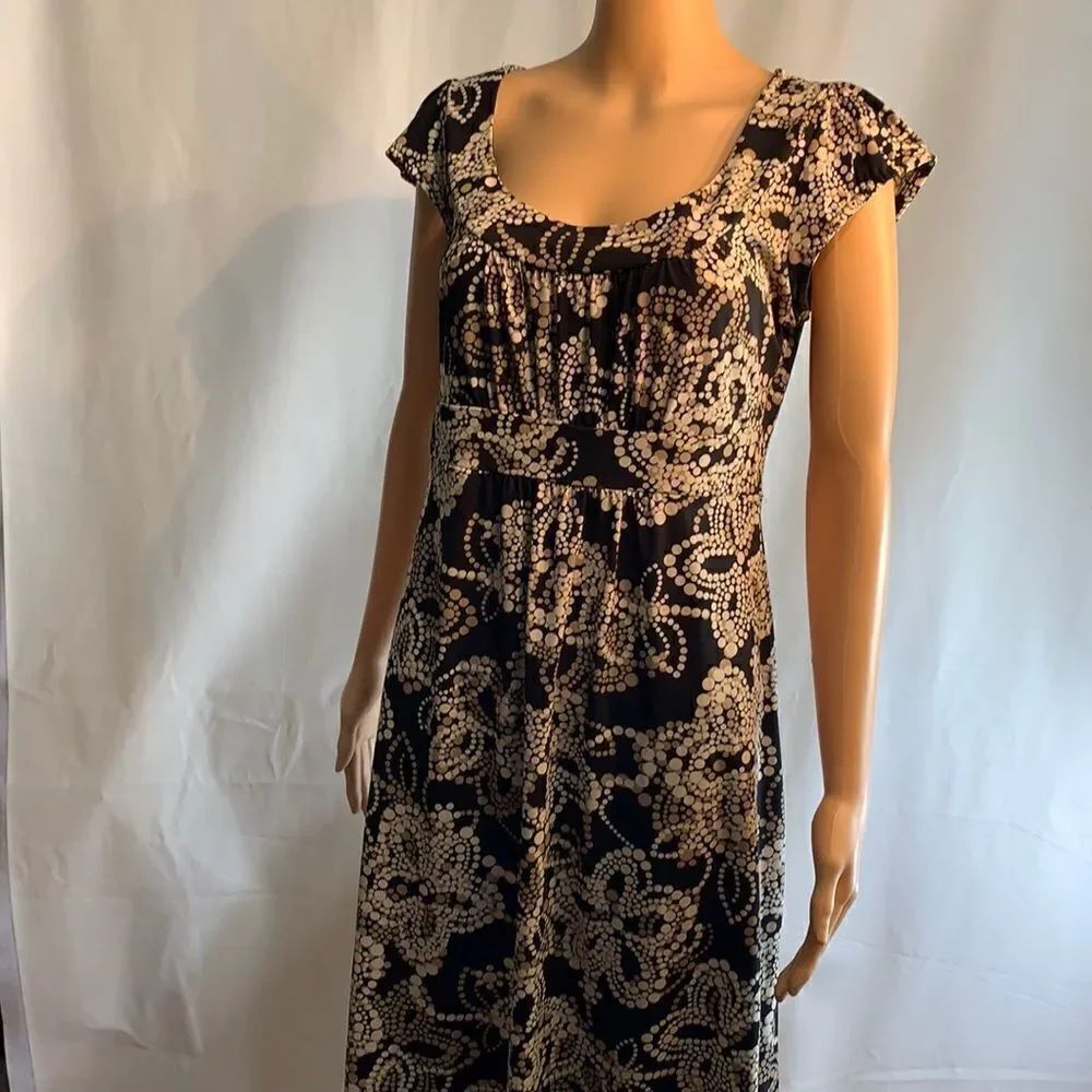 Geoffrey Beene Sport Scoop Neck Dress Short Sleeve Size Medium Polyester Spandex